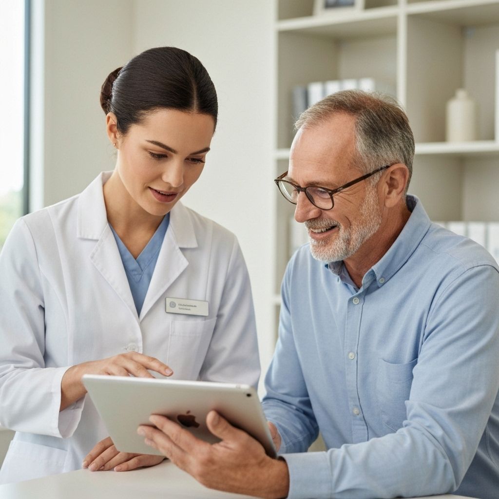 Doctor and patient collaborating with Health Locker
